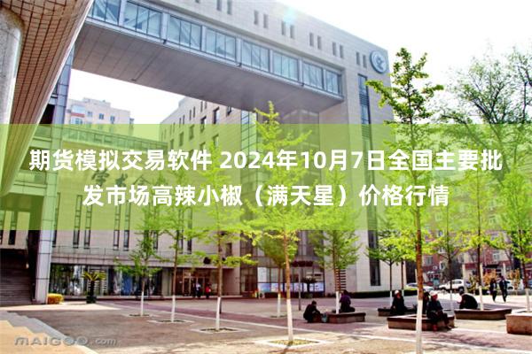 期货模拟交易软件 2024年10月7日全国主要批发市场高辣小椒（满天星）价格行情